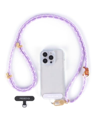 Cell Phone Lanyard 1,Phone Tether Tab 2,Phone Crossbody Strap,Lanyards for Around the Neck,Adjustable Phone Strap(Purple-G) - color: Purple-g