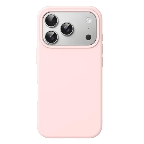 JETech Silicone Case for iPhone 17 Pro Max, Light Pink | Silky Soft Touch, Shockproof Protection, Scratch Resistant, Microfiber Lining - color: Light Pink, size: iPhone 17 Pro Max