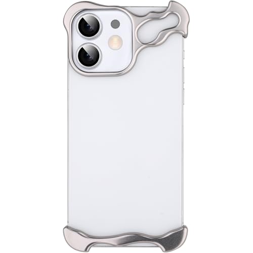 Frameless Phone Case Crafted for iPhone 12 Silver - color: Aluminum Silver, size: iPhone 12