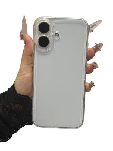 Case Compatible with iPhone 16, Non-Yellowing Shockproof Anti-Scratch Clear Soft Phone Cover with Lens Protector - Clear - color: Clear, size: iPhone 16