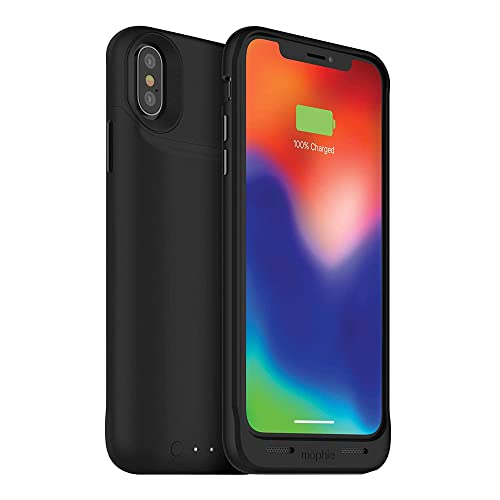 Mophie juice pack wireless - Qi Wireless Charging - Protective Battery Case Made for Apple iPhone X – Black (401002004)