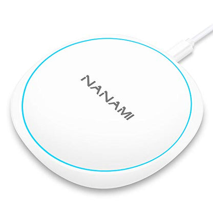 NANAMI 10W Max Wireless Charger Pad for iPhone, Samsung and Other Devices - color: White