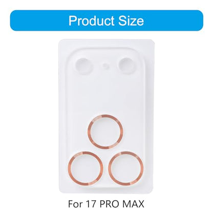 Temper Glass Lens Protector for Phone 17 Matte Finish Anti-Fingerprint Scratchproof Shield Lens Protector - color: Gold