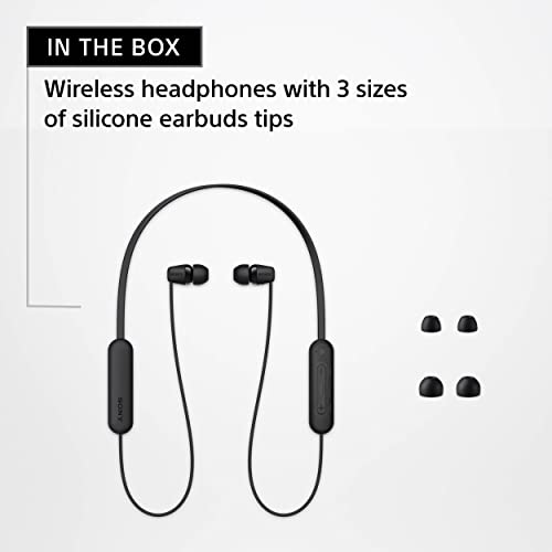 Sony WI-C100 Wireless in-Ear Bluetooth Headphones with Built-in Microphone,Blue,(Pack of 2) - color: Blue, size: One Size (Pack of 2)