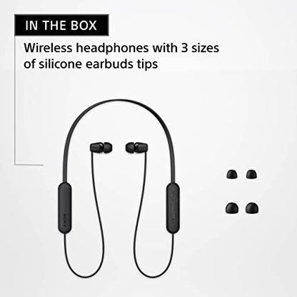 Sony WI-C100 Wireless in-Ear Bluetooth Headphones with Built-in Microphone,Blue,(Pack of 2) - color: Blue, size: One Size (Pack of 2)