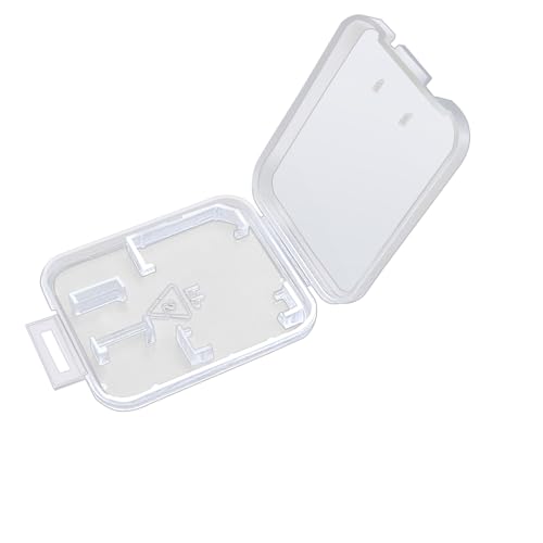 eTECH Collection 20 Pack of Clear Plastic SD/SDHC/SDXC/MicroSD/MicroSDHC/MicroSDXC Memory Card Case Holder for SanDisk/Kingston/Transcend/Samsung (Case Only, Memory Card Not Included)