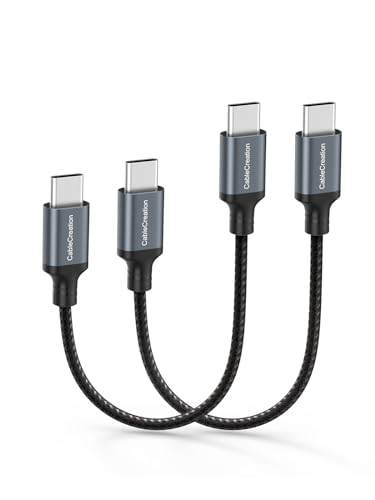 CableCreation USB C to USB C Cable 2-Pack 0.5FT, Type C Fast Charging Cable - size: 0.5FT 2-Pack, style: C to C