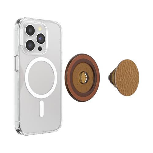 PopSockets Phone Grip for MagSafe, Magnetic Holder- Copper Tone - color: Enamel Hammered Copper Tone, style: MagSafe