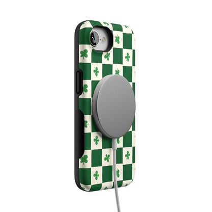 Casely iPhone 16e Case | Lucky You | Shamrock | Bold Protective Design | Compatible with MagSafe - color: Lucky You | Shamrock