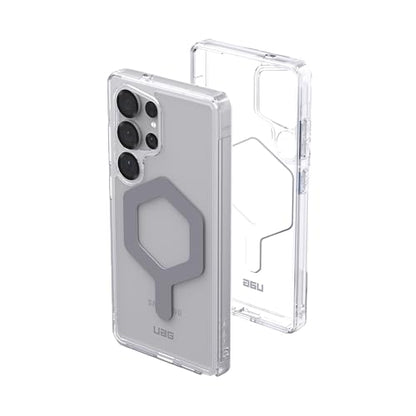 URBAN ARMOR GEAR UAG Designed for Samsung Galaxy S25 Ultra Case 6.9" Plyo Pro - Compatible with Magnetic Charging Transparent Rugged Military Drop Tested Protective Cover, Ice/Silver - color: Plyo Pro - Ice/Silver