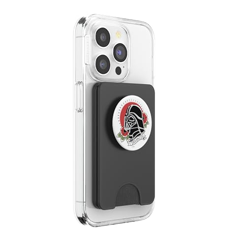 Star Wars Darth Vader Floral Classic Tattoo Design PopSockets PopWallet for MagSafe - style: Magnetic PopWallet