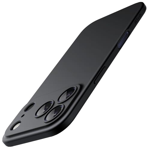 JETech Slim Case for iPhone 17 Pro Max, Black | Camera Lens Protection, Ultra-Thin Matte Finish, Lightweight Minimalist Design - color: Black, size: iPhone 17 Pro Max