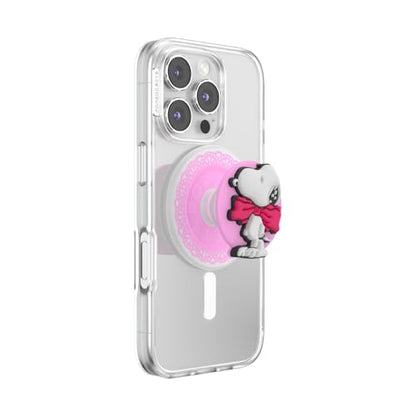PopSockets Phone Grip for MagSafe, Magnetic Holder- Tied in a Bow - color: Snoopy Tied a Bow, style: MagSafe