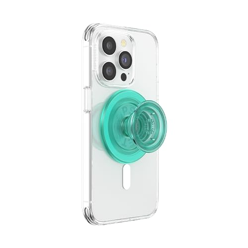 PopSockets Phone Grip for MagSafe, Magnetic Holder- Translucent Mint - color: Mint, style: MagSafe