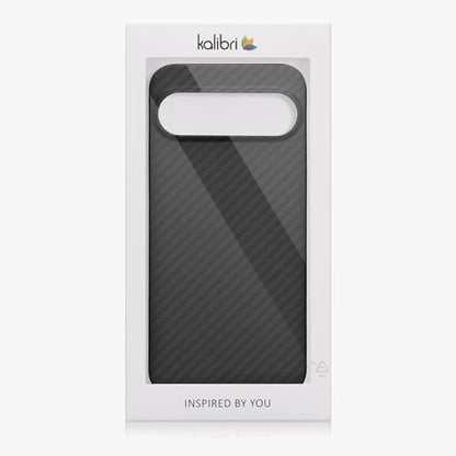 kalibri Aramid Fiber Case Compatible with Google Pixel 9 Pro XL - Case Super Slim Strong Protective Phone Cover - Black Matte - size: Pixel 9 Pro XL