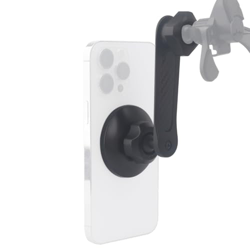 17mm Magnetic Ball Phone Mount Holder for Magsafe Phones, with Aluminium Extension Arm for Car Air Vent CD Slot Mount (4.26" Metal Arm)