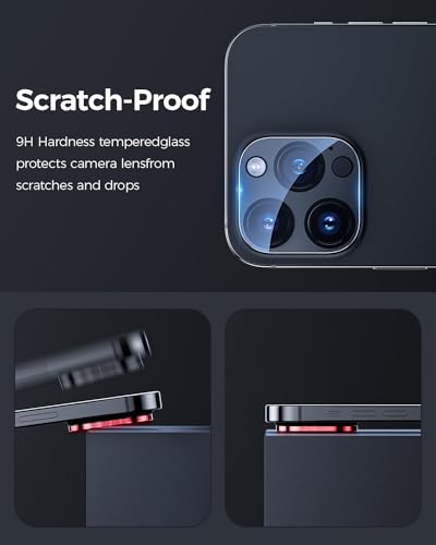 [3 Pack Camera Lens Protector For iPhone,9H Tempered Glass,Anti-Scratch,Case Friendly,Night Circle,No-Bubble HD Clarity,Full Cover (iPhone 16 Pro/16 Pro Max) - size: iPhone 16 Pro/16 Pro Max
