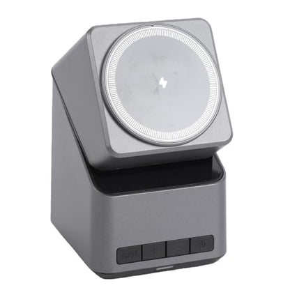Fabater 4 in 1 Wireless Charging Station for Phone, Smart Watch, Earbuds, Fast Charging, Stand with 180 Degree Rotation & Clock Display