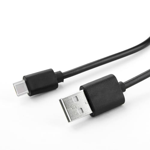 Short USB Type C Cable, 10 Pack 0.5FT USB 2.0 Cables Black