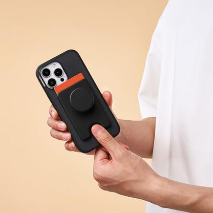 PopSockets Adhesive Phone Wallet with Grip- Black - color: Black Adhesive, style: Adhesive