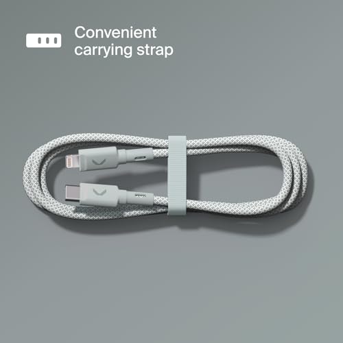 CLEMM USB C to Lightning Cable [Apple MFi Certified] 3.9ft, 60W Fast Charging Nylon Braided iPhone Charger Cord, Power Delivery, Long Lifespan Compatible with iPhone 14/13/12/11/X/XR/XS, iPad, AirPods