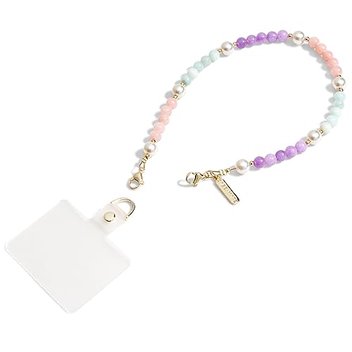 Case-Mate Phone Charm Wrist Strap with Beaded Pearls and Gold - Sugar Rush | Detachable Anti-Theft Phone Strap - Hands-Free iPhone Wrist Strap for Women - Phone Chain Wristlet for Galaxy, Pixel & More - color: Sugar Rush