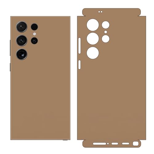2 Pack Skin Wraps Compatible with Samsung Galaxy S24 Ultra (Khaki) - color: Khaki