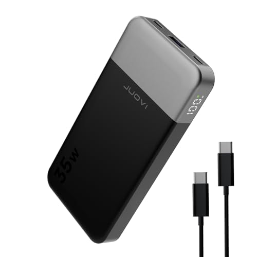 JUOVI Power Bank 35W 10000mAh Portable Charger Fast Charging - color: Black