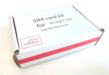 5G/4G/LTE Straight Talk SIM Card kit for iPhone 6 6+ 6 Plus 6S 6S Plus 7 7+ 7 Plus 8 8+ 8 Plus X XS XS Max XR 11/12/13 11/12/13 Pro 11/12/13 Pro Max 12/13 Mini SE 2020/2022, SE 2nd/3rd Generation