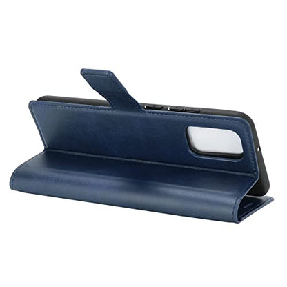 Flip Case for Samsung A03S Wallet PU Leather Magnetic Protective Cellphone Case for Samsung Galaxy A02S A025M A03S A037M Folio Book Cover with Stand (Blue) - color: Blue