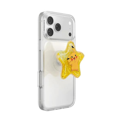 PopSockets Adhesive Phone Grip, Holder- Star Pikachu - color: Star Pikachu, style: Adhesive