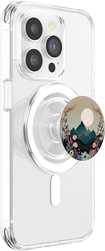 Boho Chic Floral Wreath Forest Nature Mountain Cute Pastel PopSockets PopGrip for MagSafe - style: Magnetic PopGrip