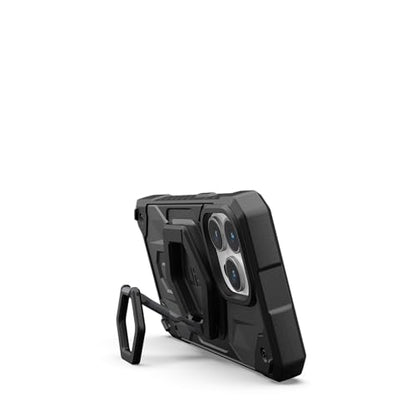 URBAN ARMOR GEAR UAG Magnetic Phone Ring Stand Compatible with MagSafe Magnet, Removable Metal Finger Ring Grip & 360 Rotation Adjustable Kickstand for iPhone 17, Galaxy S26, Black/Silver
