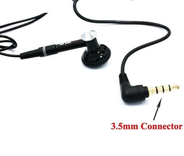 Mono Headset Wired Earphone Handsfree Mic Compatible with Sonim XP3plus 5G (Flip), 3.5mm Headphone Single Earbud in-Ear