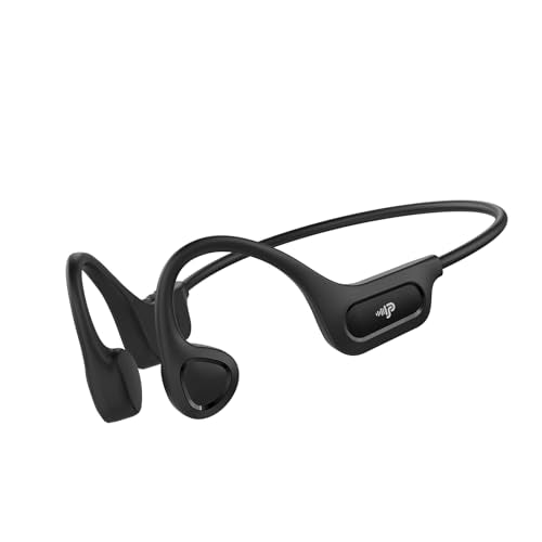 PSIER Bone Conduction Headphones, 2026 Upgrade Bluetooth 6.0 Open-Ear Design, 10-Hour Playtime, IPX5 Waterproof, 23g Ultra-Lightweight for Running, Cycling, Outdoor Sports - color: Matte Black