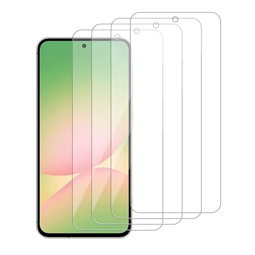 4 Pack Glass Screen Protector Compatible for samsung galaxy a56 5G / SM-A566B, A566E, A566B/DS [9H Hardness]-HD Screen Tempered Glass, Scratch Resistant,Easy Install [Case Friendly] - size: Galaxy A56 5G
