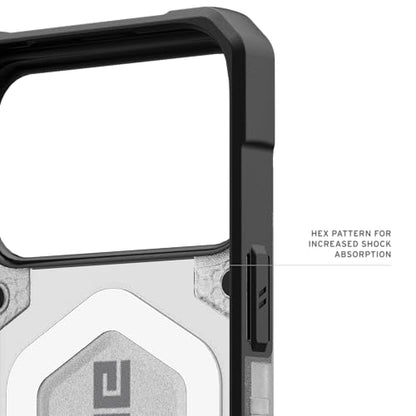 URBAN ARMOR GEAR UAG Designed for iPhone 17 Pro Max Case Pathfinder Clear - Compatible with MagSafe Military Grade Protective Cover, Ice/Silver - color: Pathfinder Clear - Ice/Silver