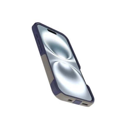 OtterBox iPhone 16 (Only) - Commuter Series MagSafe Case - Fogbound Blue (Grey & Blue) - Built-in Magnets - Slim & Tough - Pocket-Friendly - with Port Protection - color: Grey & Blue, style: iPhone 16
