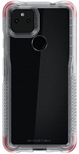 Ghostek Covert Clear Pixel 5a Case with Super Slim Fit Design and Secure Hand Grip Tough Shockproof Heavy Duty Protection Wireless Charging Compatible Cover for 2021 Google Pixel 5a (6.2 Inch) (Clear) - color: Clear, size: Pixel 5a