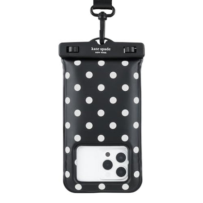 kate spade new york IP68 Floating Waterproof Phone Pouch - Picture Dot | Stylish Touchscreen Floating Waterproof Phone Case w/Crossbody Lanyard - Fits All Phones -Beach Cruise Ship Travel Essentials - color: Picture Dot