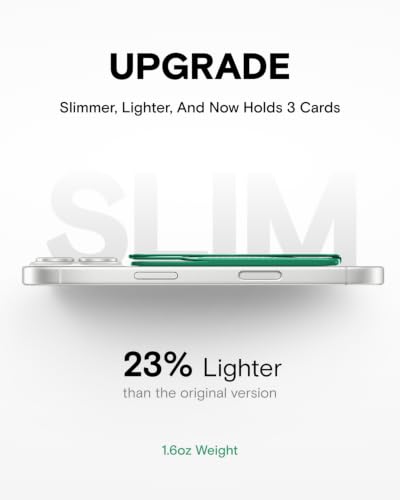 MOFT Snap-on Phone Stand & Wallet AERA, MagSafe Wallet, Slim Card Holder - color: Oz Green, size: AERA