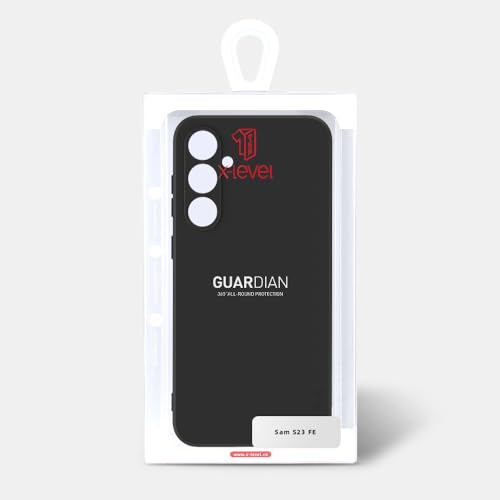 X-level for Samsung Galaxy S23 FE Case Slim Fit Ultra-Thin Super Soft TPU Phone Back Cover, Light Protective Matte Finish Coating Case for Samsung S23 FE 5G -Black - color: Black