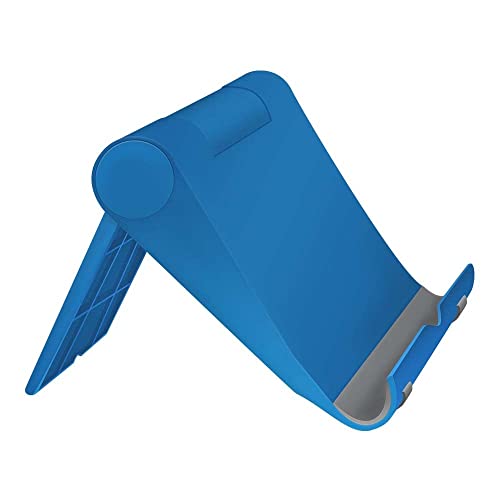 Adjustable Cell Phone Stand for Desk, Portable Phone Holder Compatible with Most iPhone, Samsung and Other Smartphones - Blue - color: Blue