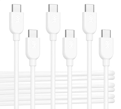 Cable Matters 3-Pack USB C Charging Cable, 60W Charging, 3ft, White - color: White, size: 3 ft