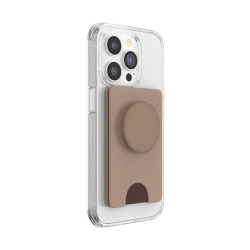 PopSockets Adhesive Phone Wallet with Grip- Latte - color: Latte Adhesive, style: Adhesive