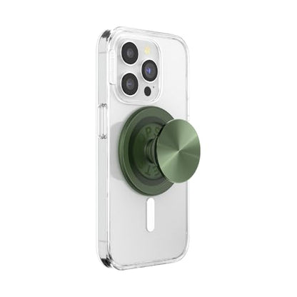PopSockets Phone Grip for MagSafe, Magnetic Holder- Alum Radial Olive - color: Radial Olive, style: MagSafe