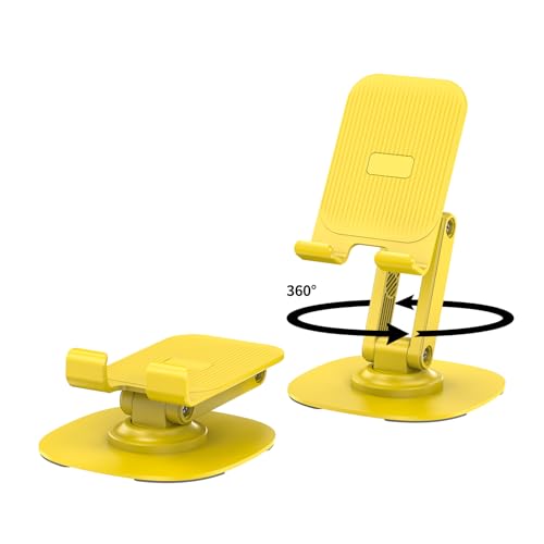 360° Rotating Cell Phone Stand for Desk (K69-Yellow) - size: K69-Yellow