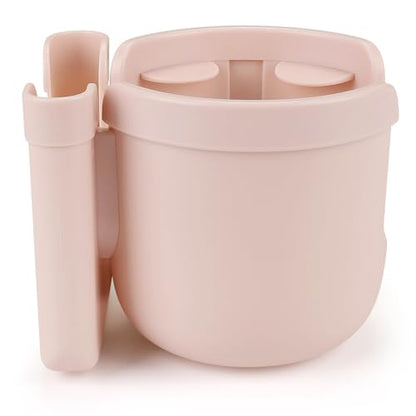 Accmor Stroller Cup Holder with Phone Holder, Bike Cup Holder, Universal Cup Holder for Uppababy Nuna Strollers, 2-in-1 Drinks Holder for Walker, Wheelchair, Scooter - color: All Crystal Pink