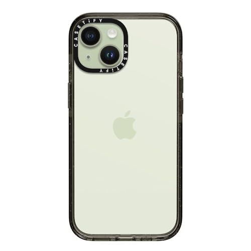 CASETiFY for iPhone 15 Case - Impact Clear Black | Slim Fit | 8.2 ft. 4x Military Grade Drop Protection | Black - color: Clear Black, size: Iphone 15 (6.1")