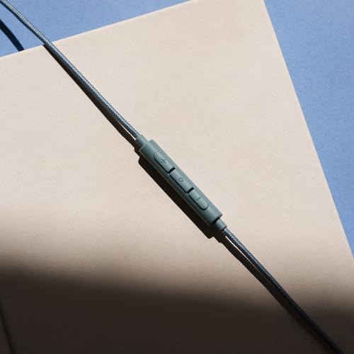 Sudio V3 Essential Wired Earbuds | in Ear Headphones with Cable and USB-C Connector | Tangle-Resistant Braided Cable | Built-in Microphone | IPX4 Water Resistant | No Charging Needed | (Blue) - color: Blue